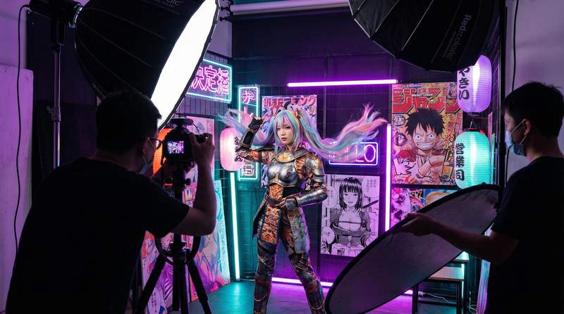 深夜撸片动漫cosplay视频拍摄